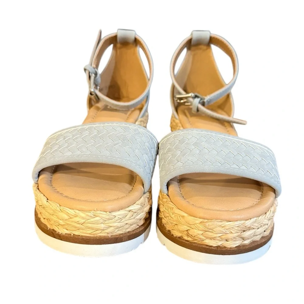 Dolce Vita Byndi NWOT Gray Espadrille Wedges Women’s Size 7.5